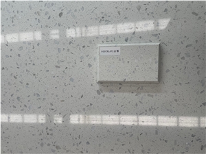 China FTK2004 White Terrazzo Polished Slabs