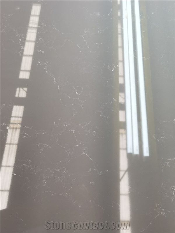 China FTY5064 Grey Artificial Marble Polished Countertops