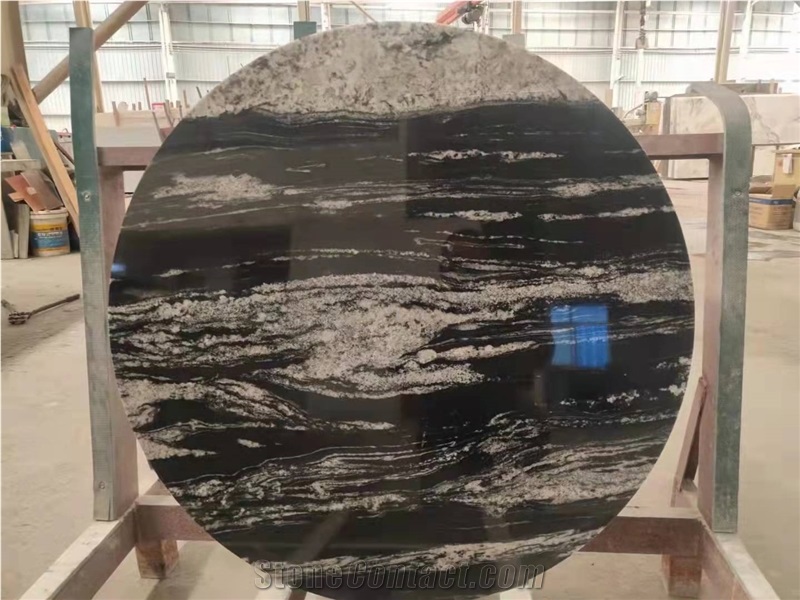 China Universe Black Granite Polished Stone Table Tops