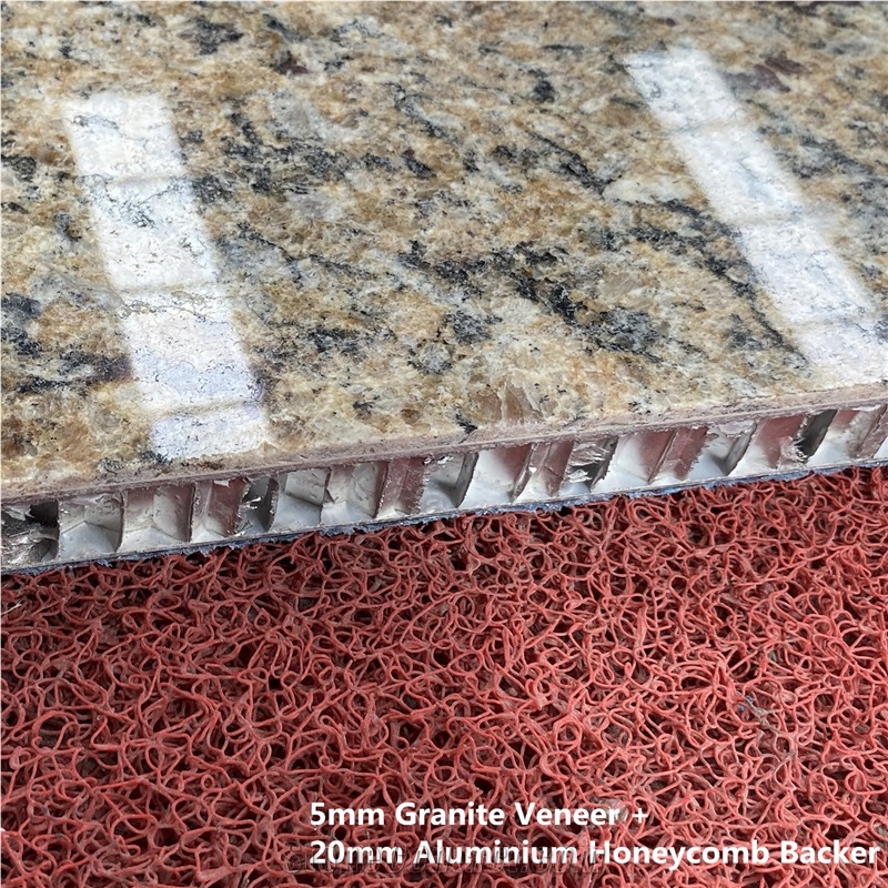 Giallo Brazil Gold Granite Honeycomb Panels Facade Cladding