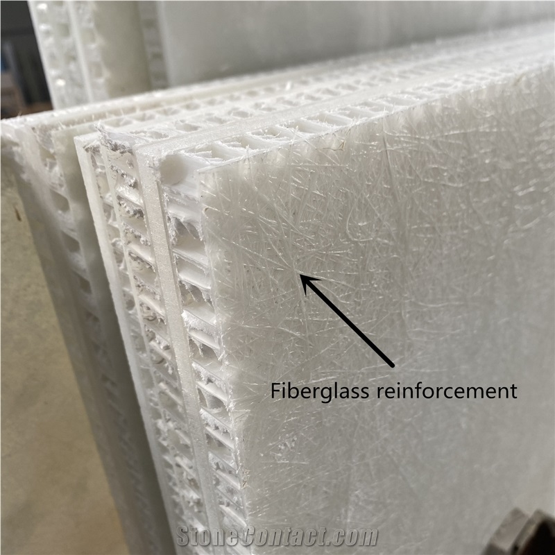 Lightweight Translucent Onyx Honeycomb Panels