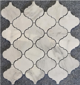 Popular White Marble Lantern Mosaic,Kitchen Mosaic