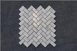 White Marble Mosaic Patterns For Kitchen Bathroom