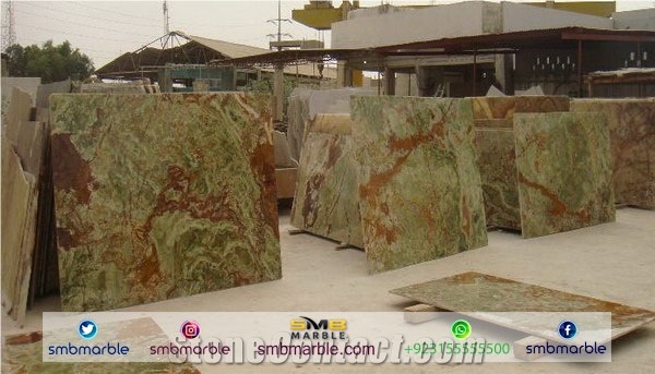 Green Onyx, Pakistani Green Onyx Tiles & Slabs