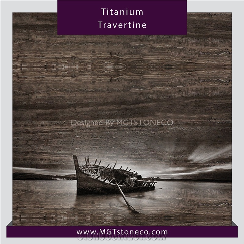 Hesar Titanium Travertine Tiles & Slabs