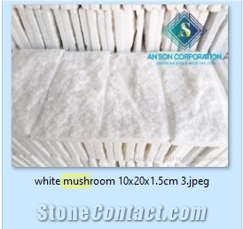 CRYSTAL WHITE MARBLE WALL MUSHROOM FACE GOOD PRICE