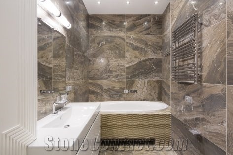 Multipanel Golden Bathroom Wall Panel Tile