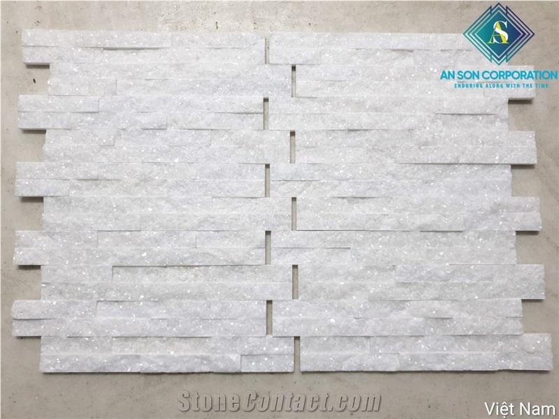 White Marble Z Type Cultured Wall Panel