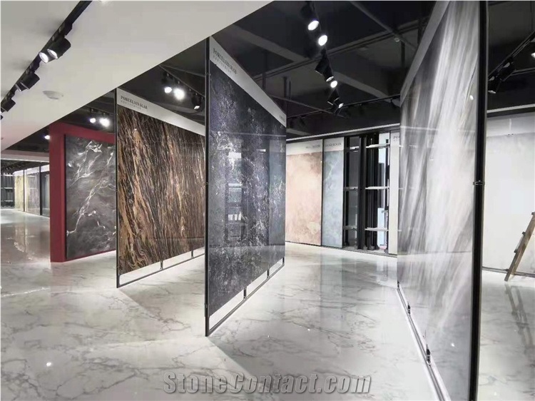 China Classical Red Pattern Sintered Stone Interior Wall Decoration Stone
