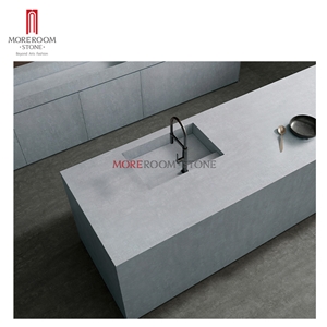 Grey Marble Look Big Size Sintered Stone Slab Countertops
