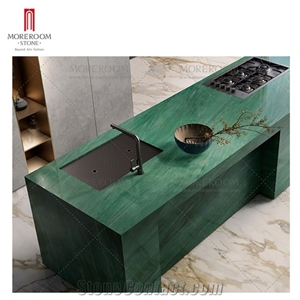 Royal Green Jade Marble 3200*1600 Porcelain Countertop