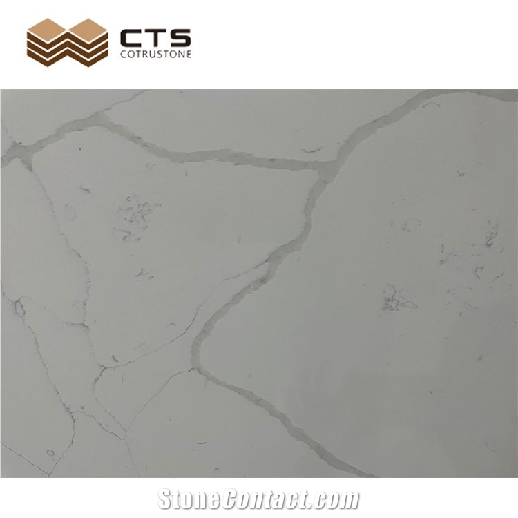 Chines Factory Artificial Stone Calacatta Quartz Slabs