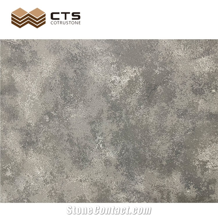 Fancy Grey Veins Quartz Factory Supply Flooring