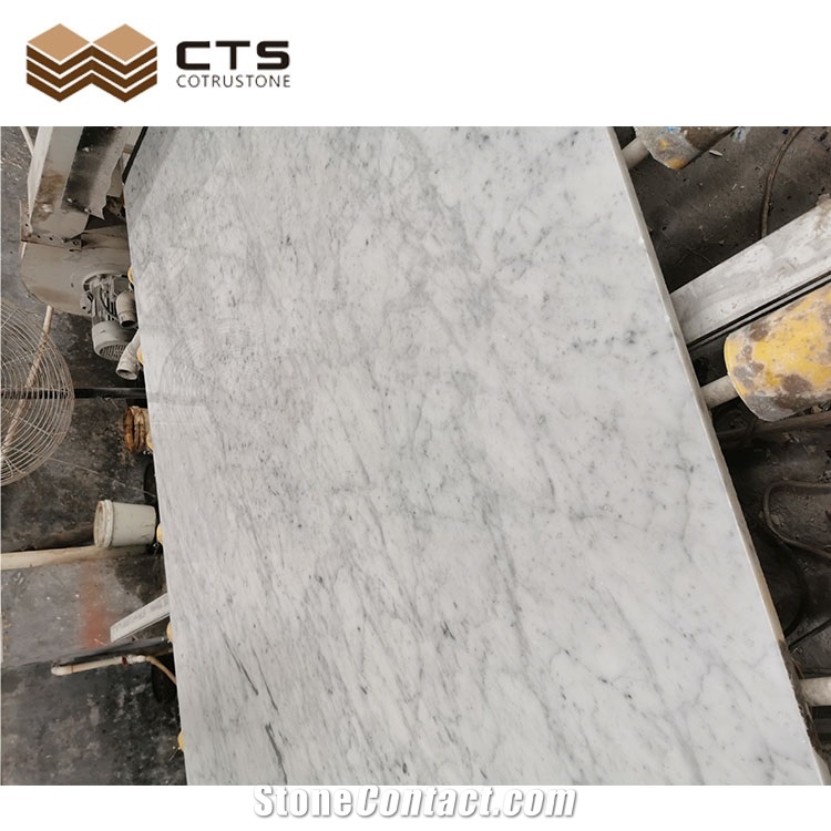 Bianco Carrara White Marble Floor Tiles Slabs