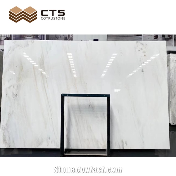 Chinese White Marble Slabs Interior Superior Floor Polishing
