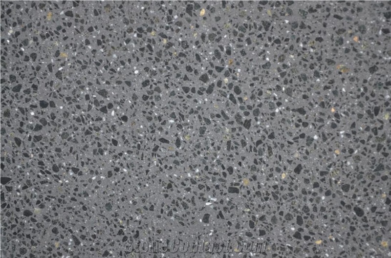 Terrazzo Paver Floor Wall Tile Pool Coping SY0339 Dark Grey