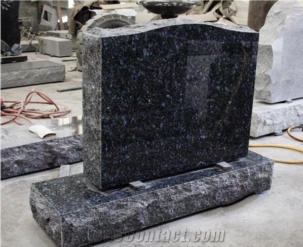 Black Granite Tombstone , Black Gravestone