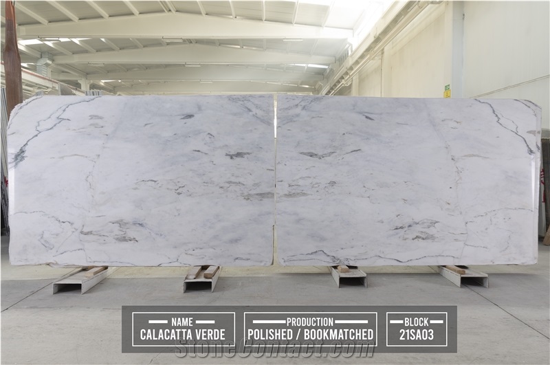 Calacatta Green Marble Slabs And Tiles