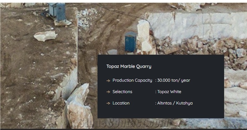 Topaz White Marble Quarry