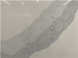 Artificial Stone Calacatta Grey Quartz With Blue Veins