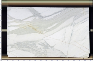 Free Sample 100% Natural Stone Calacatta White Marble Slabs