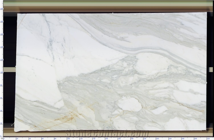 Free Sample 100% Natural Stone Calacatta White Marble Slabs