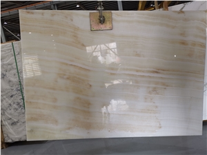 Iran Vanilla Onyx White Slabs