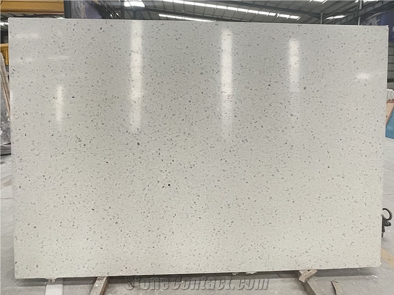 White Marble Terrazzo Slab And Tiles For Flooring Bathroom