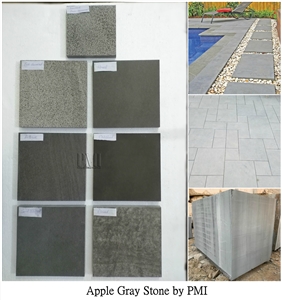 Apple Gray Limestone Pool Coping, Pool Pavers