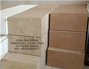 Honed Inca Gold Marble 12X12, & 18X18 Tile