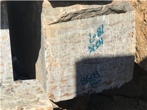 King Gold Marble Blocks From Pakistan