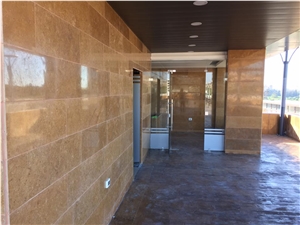 Natural Golden Marble Wall Cladding Natural Stone