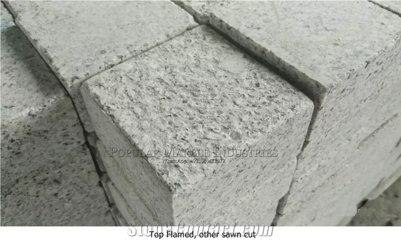 Natural Split Grey Granite Patio Cobblestone Pavers Stone