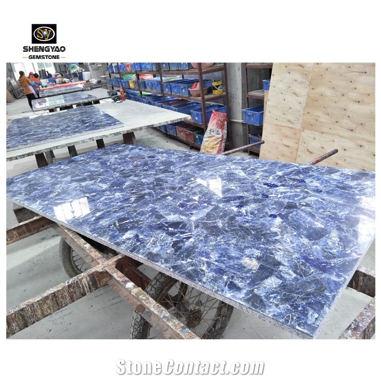 Sodalite Blue Semiprecious Stone,Jasper Tiles