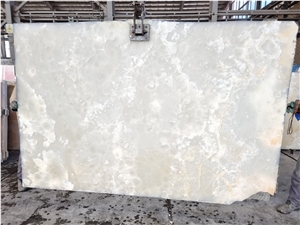 Pure White Onyx Slabs