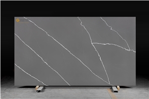 Marquina Grey Quartz Slabs GSV – 9106