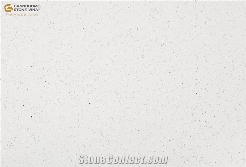 Mirrow White GSV - 1204 Quartz Stone Slabs, White Quartz Slabs