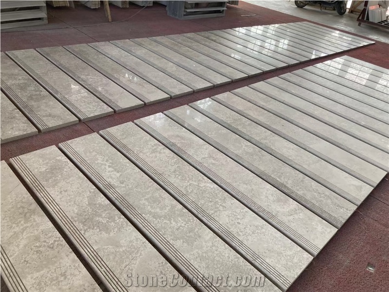 Stone Deck Stair Treads Marble Grey  Steps Staircase