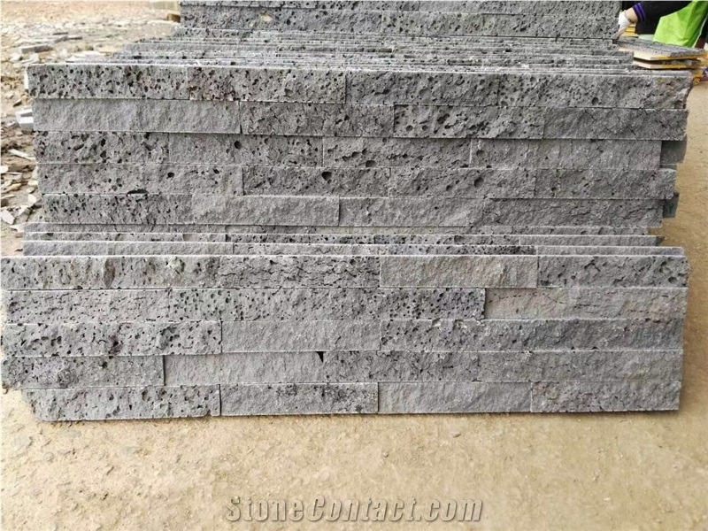Stone Feature Wall Ledge Panel Basalt Stacked Veneer Panel