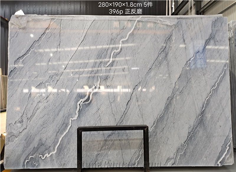 High Quality Polished Bruce Grey Marble For Wall&Background