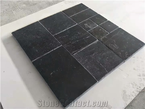 Black Limestone Versailles Pattern,Wall Tile Floor Tile Wall Cladding