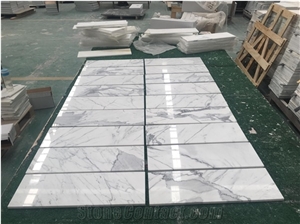 Italian Statuary Bianco Statuario White Marble Tile 12X24