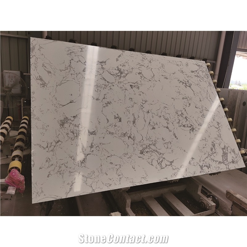 Wholesale Carrara White Artificial Marble Engineered Stone