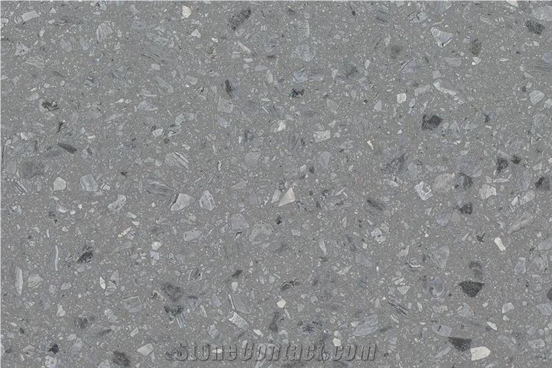 Grey Color Terrazzo Stone Slab Floor Tile
