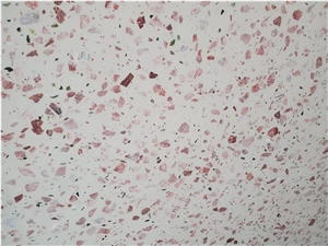 Pink Terrazzo High Quality Slab Tile