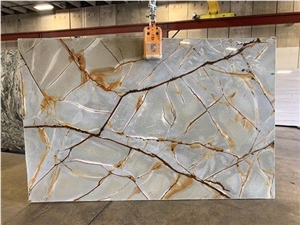 Luxury High Quality Polished Blue Roma Quartzite Slab Tile