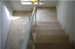 Classic Travertine Stair