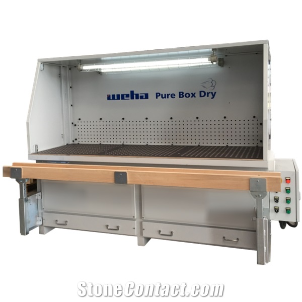 Dust Suction Benches-Extraction Table With Cabin PURE BOX DRY
