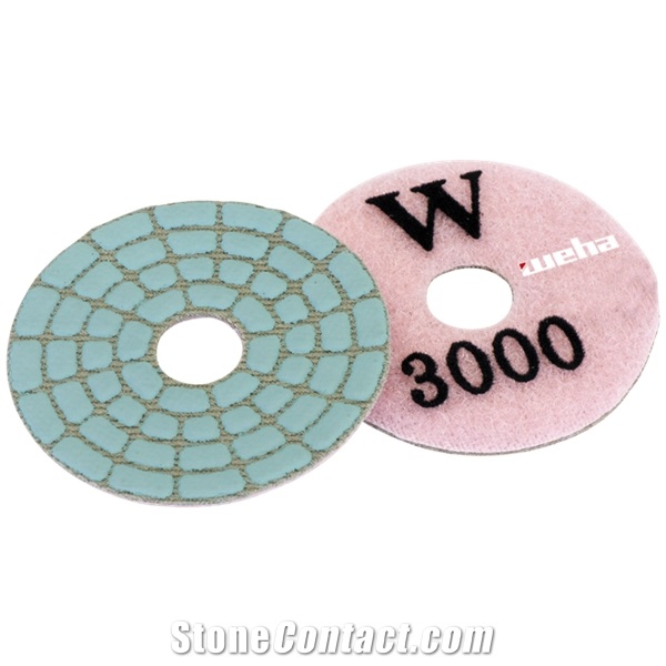 Dry Polishing Pads For Angle Grinders - Dia-Microglanz 50Mm Gr-3000