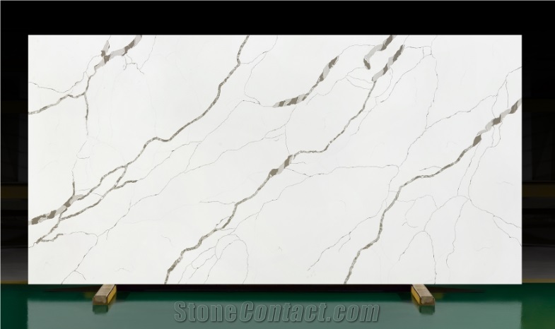 V3016 Quartz Stone Slabs,International General,White